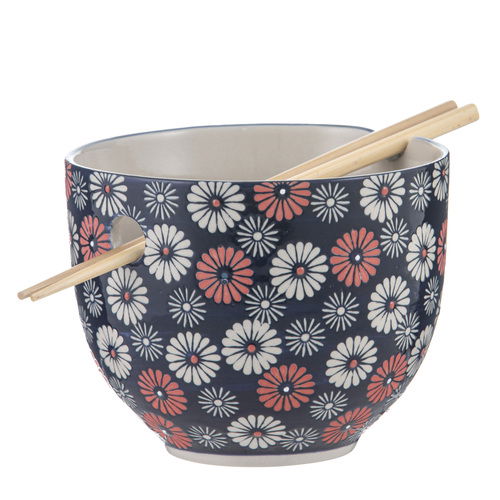 Nara Flora Noodle Bowl With Chopsticks