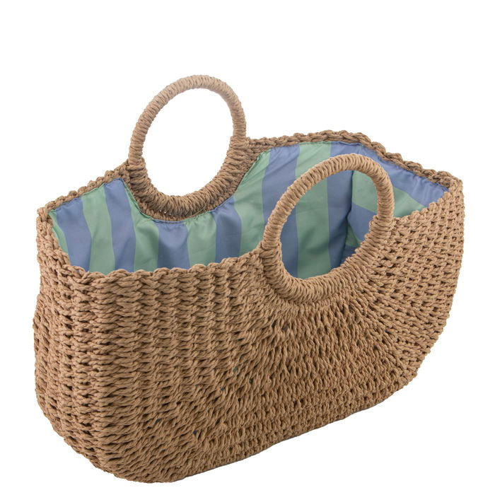 Capri Stripe Market Basket
