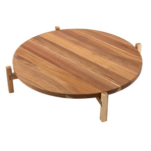 Ladelle Gather Elevated Lazy Susan Acacia timber - 50cm rotating serving board