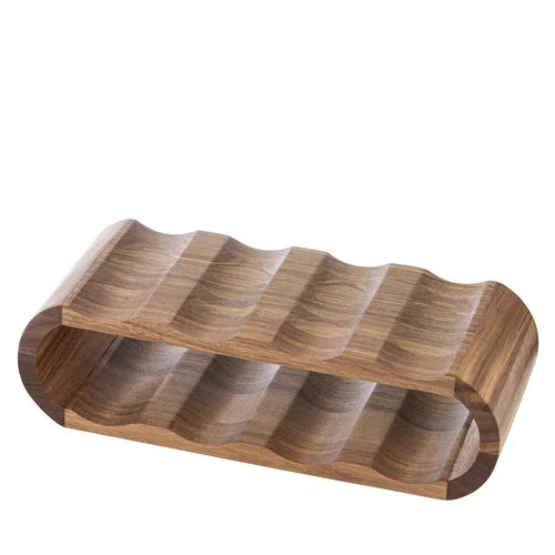 Ladelle Gather 8 bottle wine rack - natural acacia timber