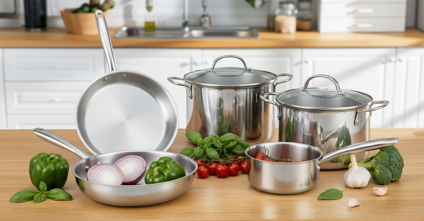 RACO Steel Essentials Saucepan 16cm with glass lid - alternate angle