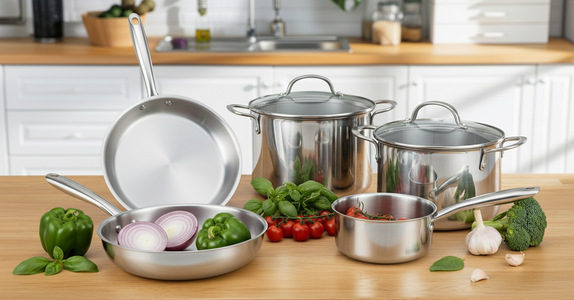 RACO Steel Essentials Saucepan 16cm with glass lid - alternate angle