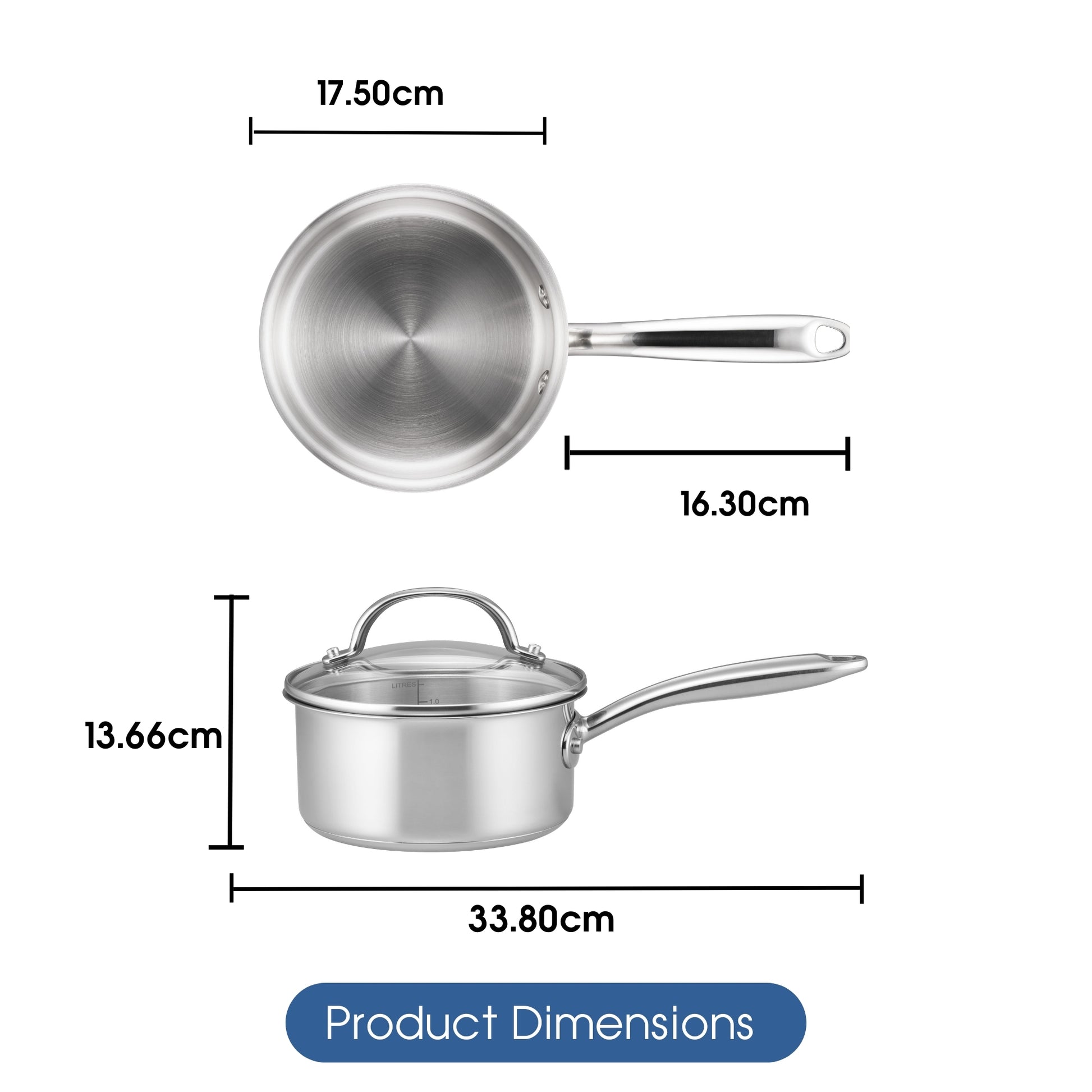 RACO Steel Essentials Saucepan 16cm lifestyle shot