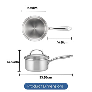 RACO Steel Essentials Saucepan 16cm lifestyle shot