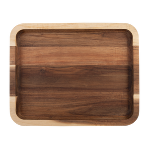 Alfresco Lane Acacia Wood Grazing Platter with Lid - 6 compartment serving board