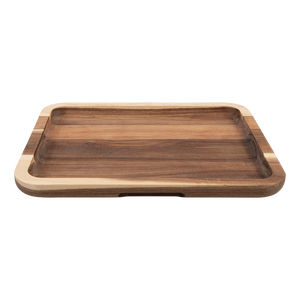 Alfresco Lane Acacia Wood Grazing Platter with Lid - 6 compartment serving board