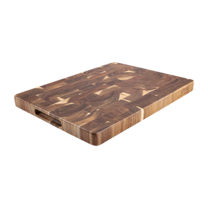 Acacia Wood End Grain Cutting Board 40x30cm - in use