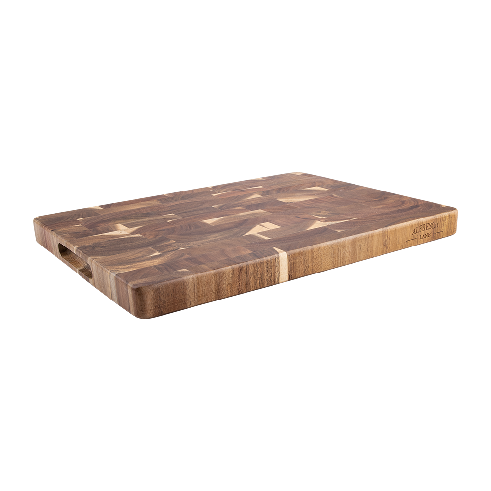 Acacia Wood End Grain Cutting Board 40x30cm - packaging