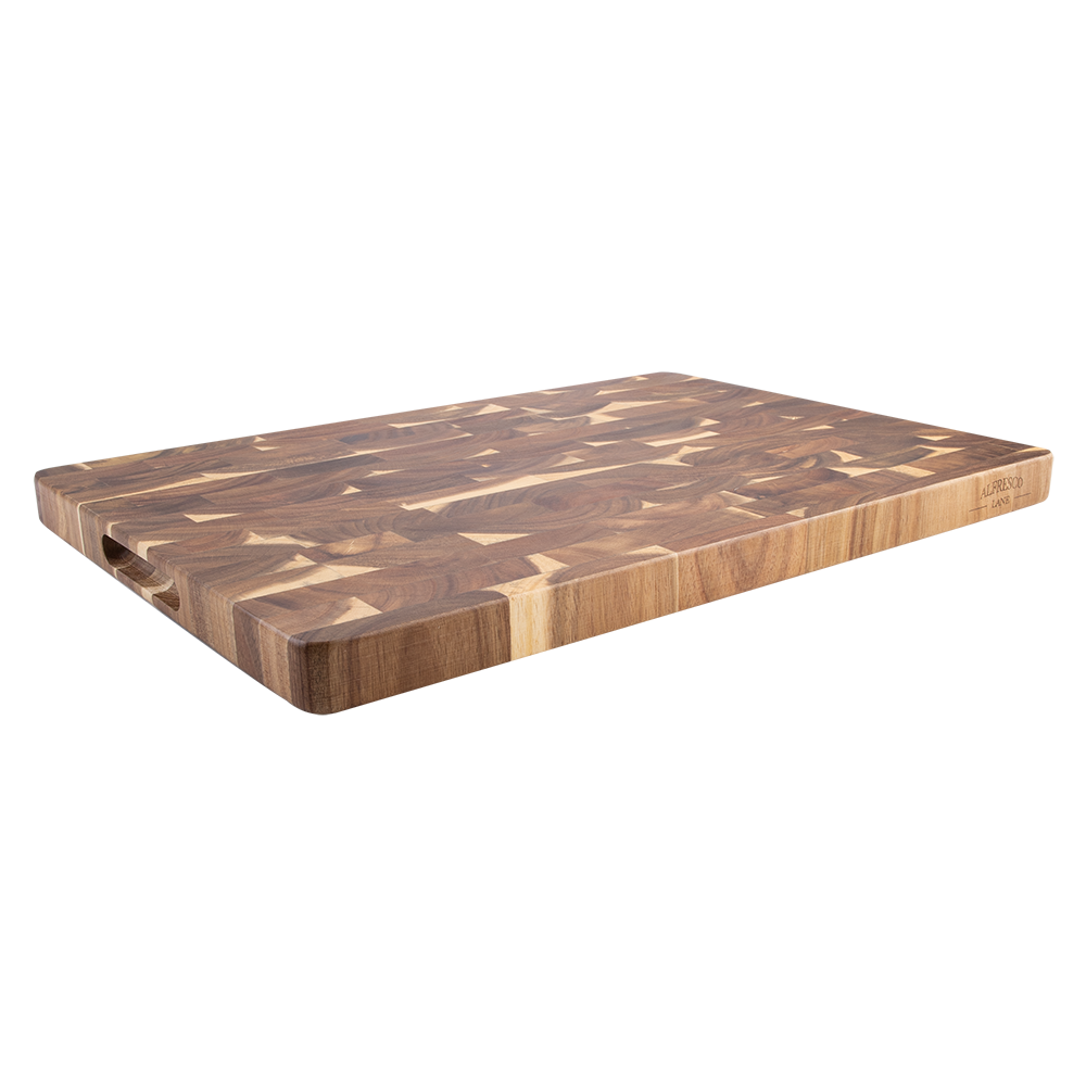 Acacia Wood End Grain Cutting Board 50x35cm - packaging