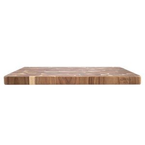 Acacia Wood End Grain Cutting Board 50x35cm - close up