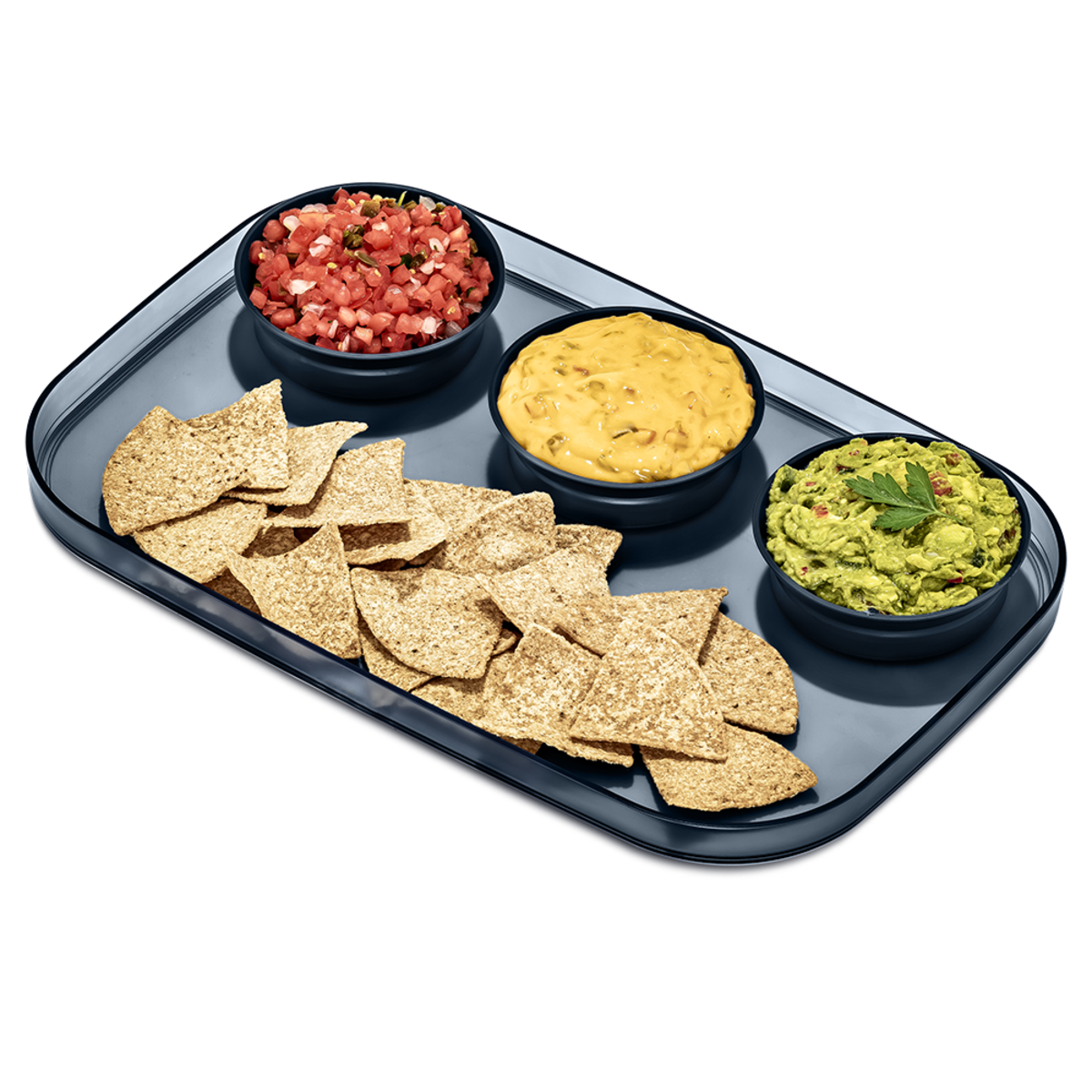 Dipware - Large Serving Tray with 3 Bowls