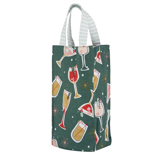 Let's Get Merry Double Wine Bag