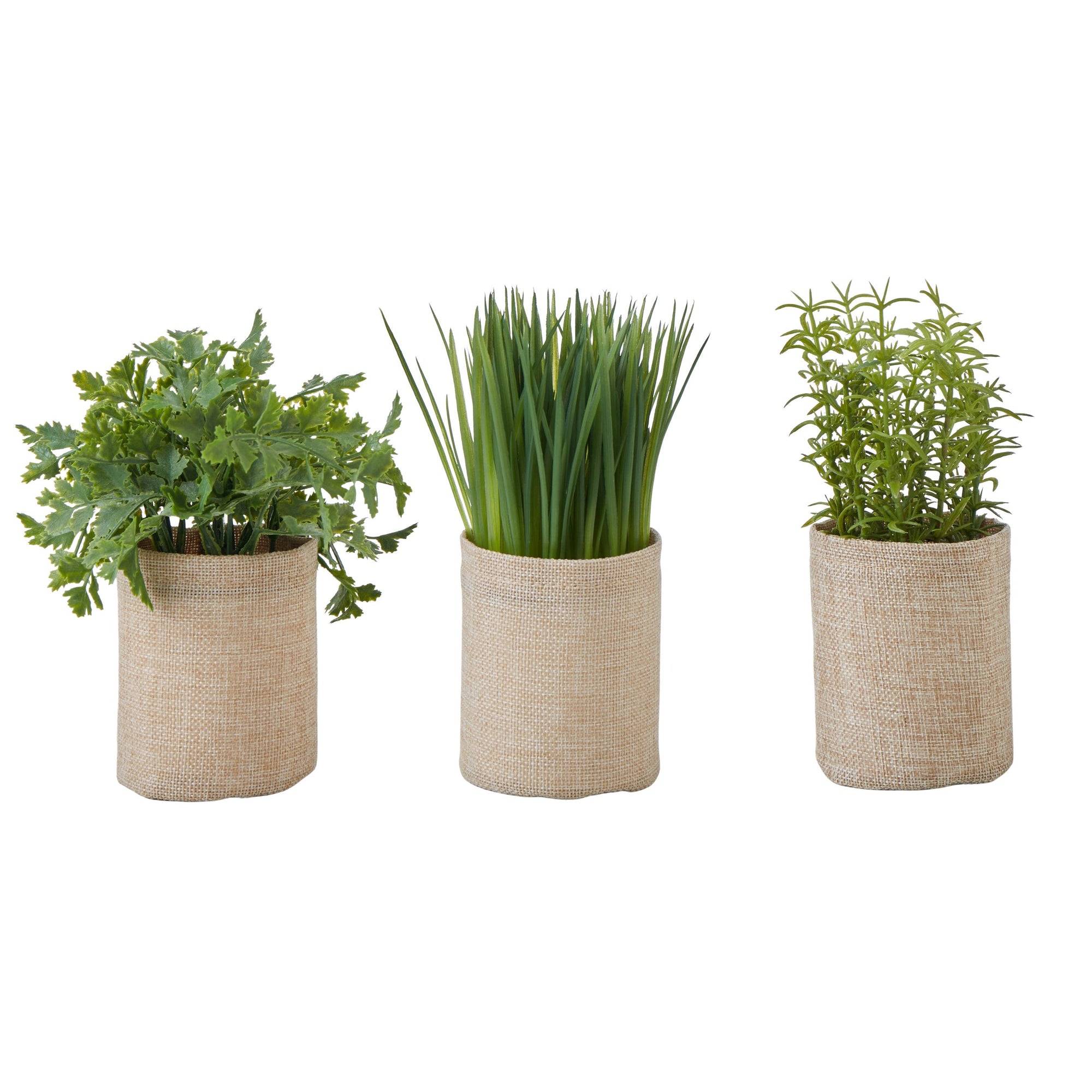Faux Mixed Herb Pot Set – 3 Assorted Designs