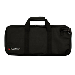 Kasumi Chef Knife Roll 18 Pocket Black - padded polyester Japan storage