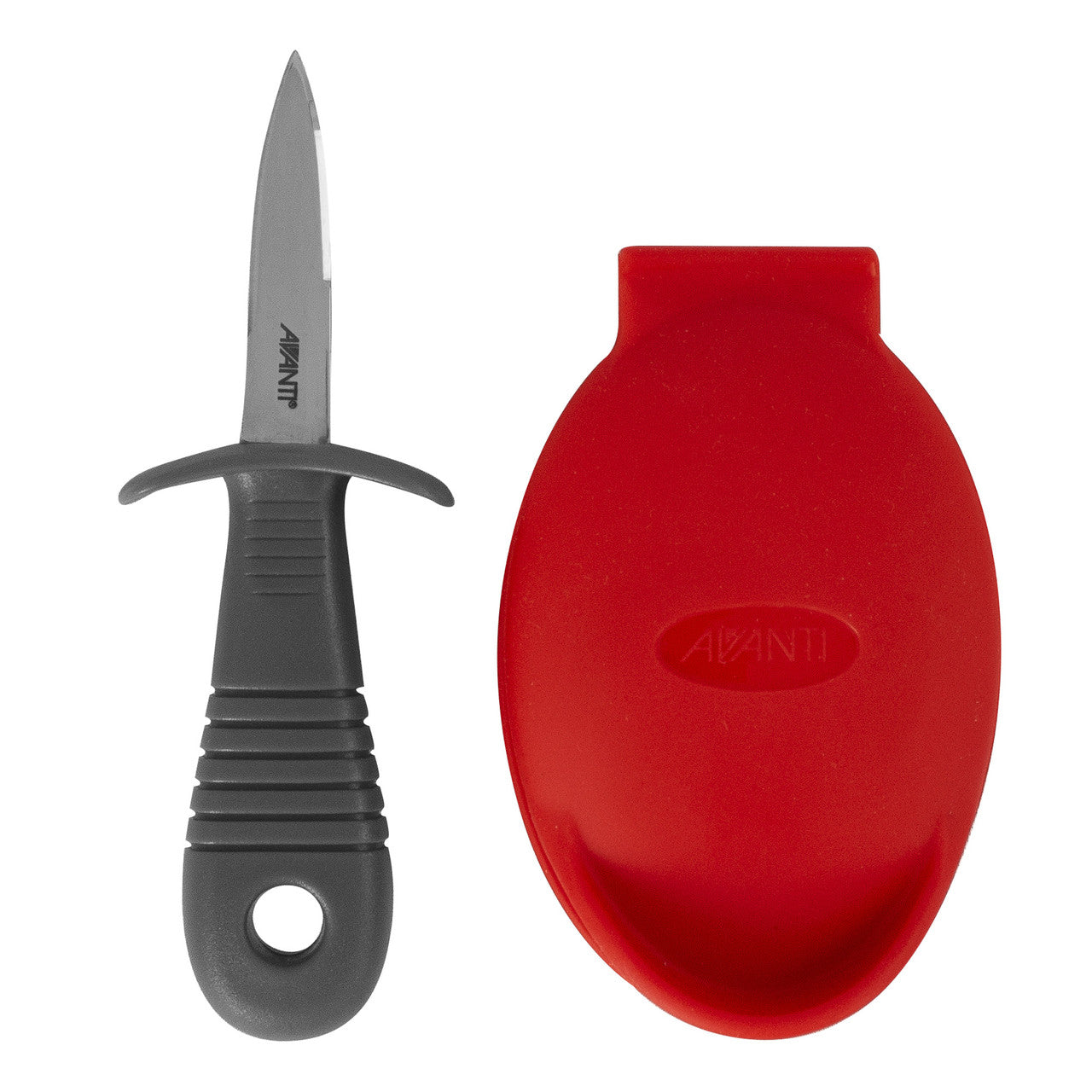 Oyster Shucking Set – Stainless Steel & Silicone – Avanti