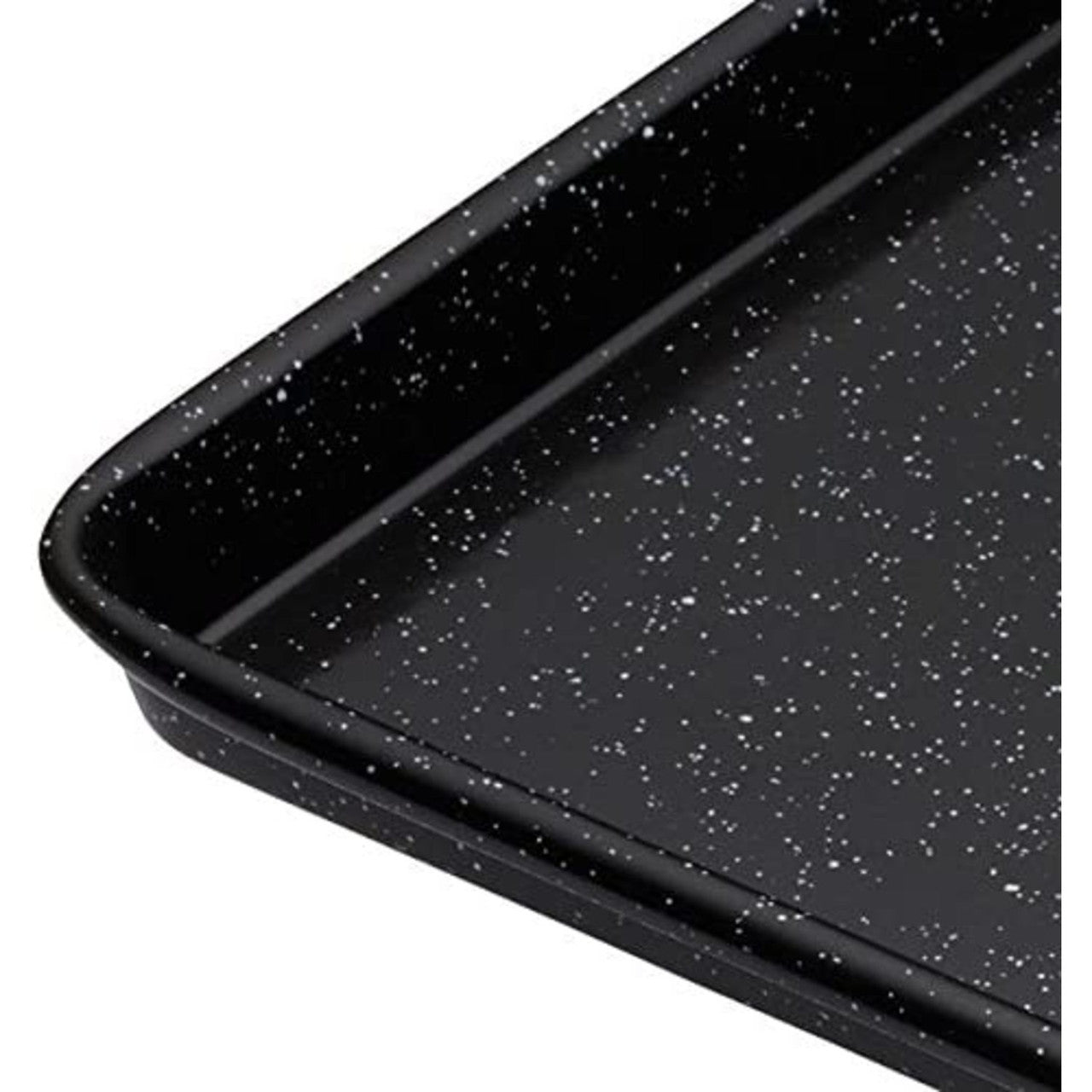 Vitreous Enamel Baking Tray Black 39×27cm