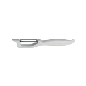 Cuisena Comfort Swivel Peeler White - stainless steel vegetable peeler with de-eyer
