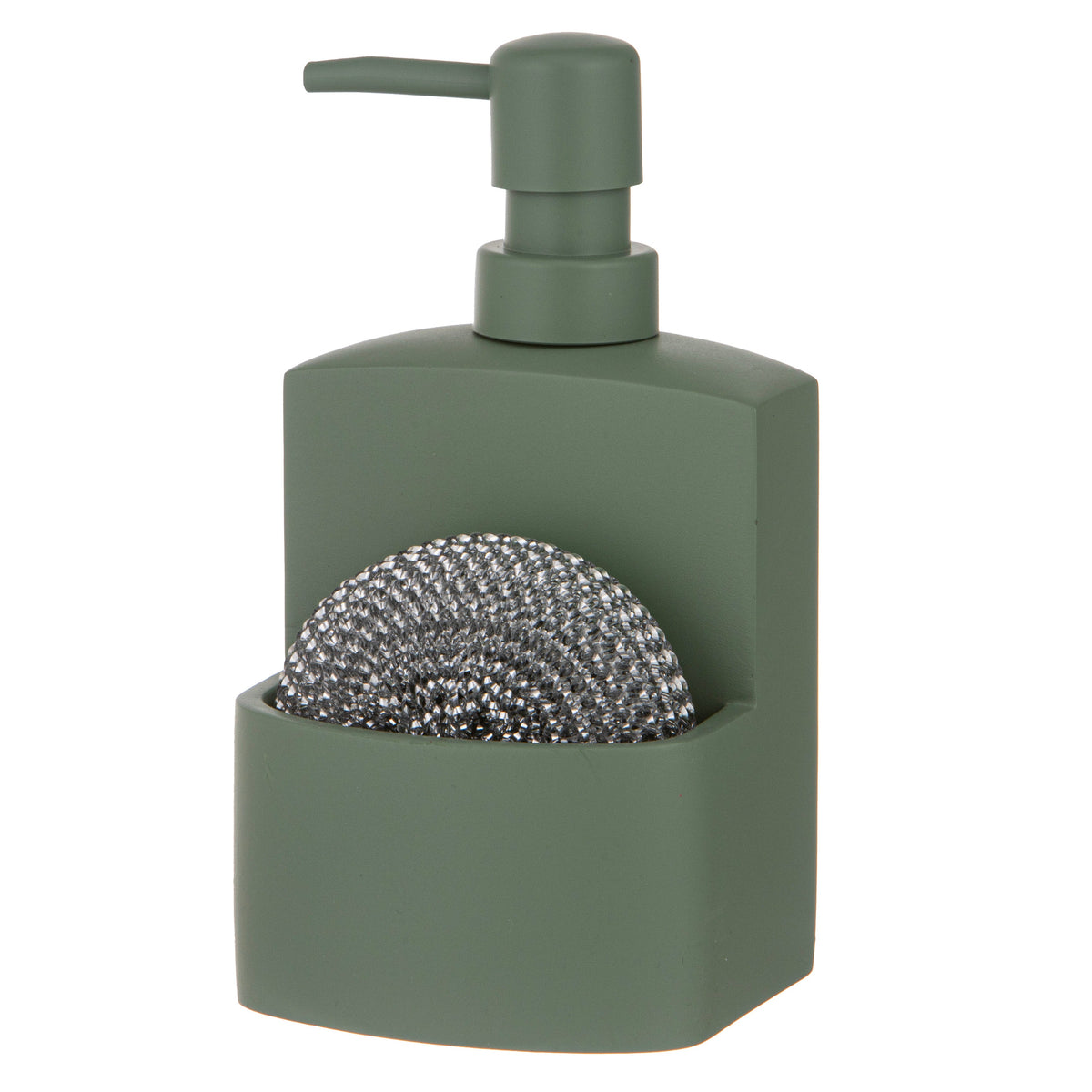 Ladelle Essentials Sage 2pc Kitchen Cleaning Set - sink-side cleaning set