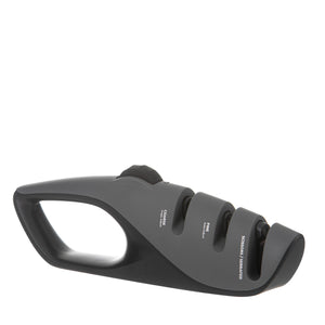 Ladelle Essentials Multi-Angle Knife Sharpener Charcoal - kitchen knife sharpener