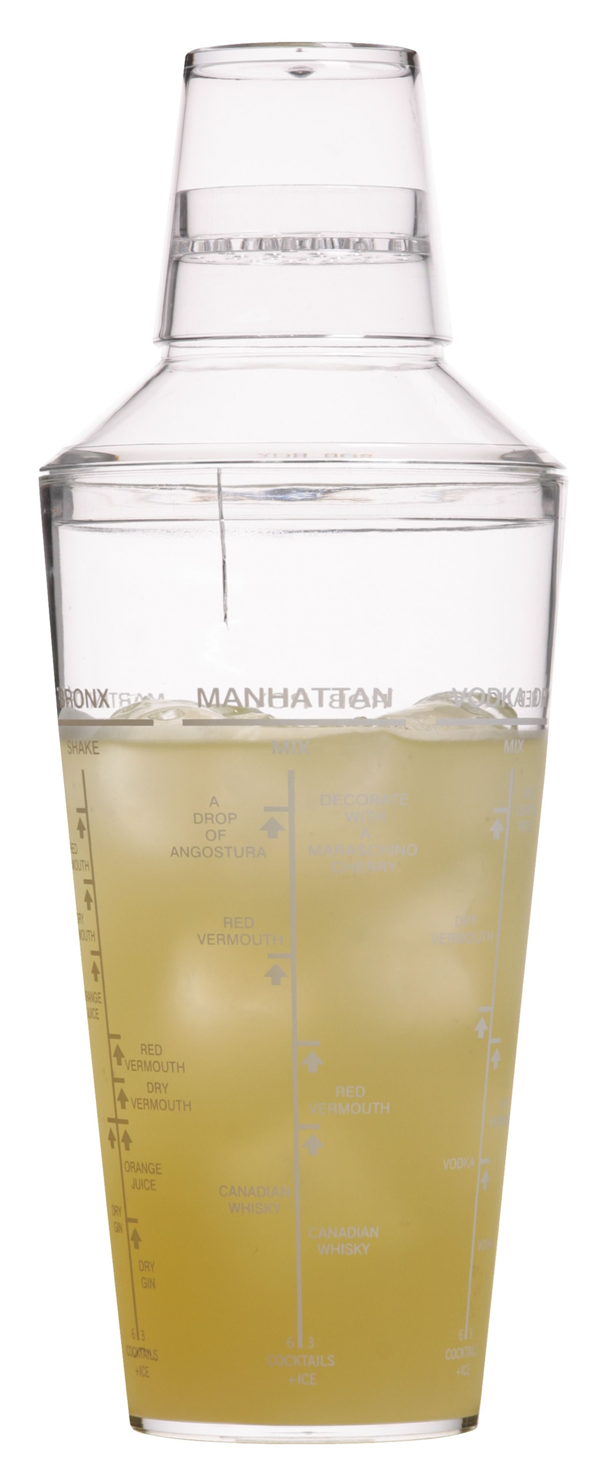 BarCraft Acrylic Cocktail Shaker