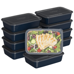 Bentgo Prep 1 Compartment Container 10 Pack - Navy Blue