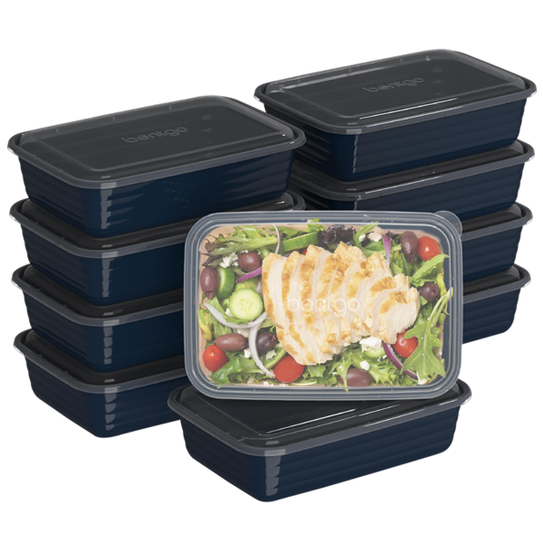 Bentgo Prep 1 Compartment Container 10 Pack - Navy Blue