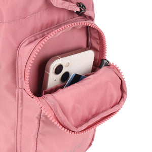 Sachi Crossbody Insulated Bottle Bag Blush - lifestyle shot