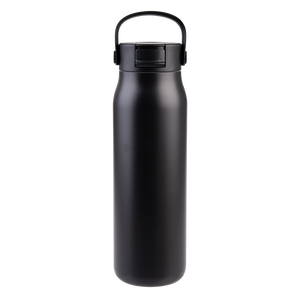 Oasis Ceramic Lined Stainless Steel Double Wall Insulated ‘Sorrento’ Sipper Bottle 900mL — Black