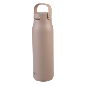 Oasis Ceramic Lined Stainless Steel Double Wall Insulated ‘Sorrento’ Sipper Bottle 900mL — Latte — View 2