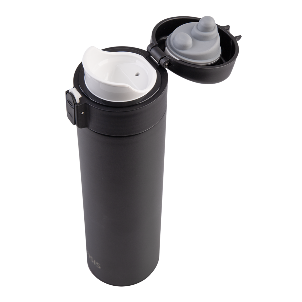 OASIS Stainless Steel Double Wall Insulated Flip-Top Flask (Black)