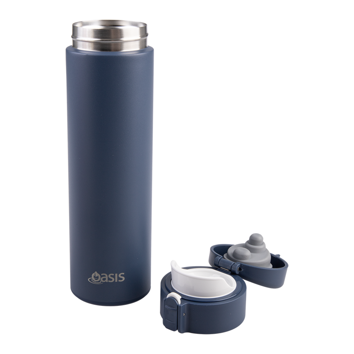 Insulated Flip-Top Flask 480ml – Oasis, Indigo