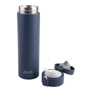 Insulated Flip-Top Flask 480ml – Oasis, Indigo