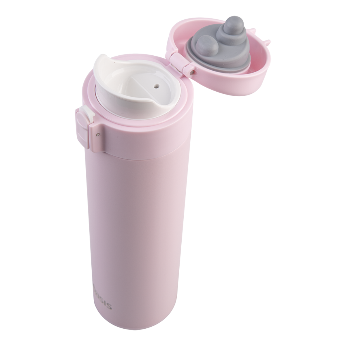 OASIS Stainless Steel Double Wall Insulated Flip-Top Flask (Pink Lemonade)