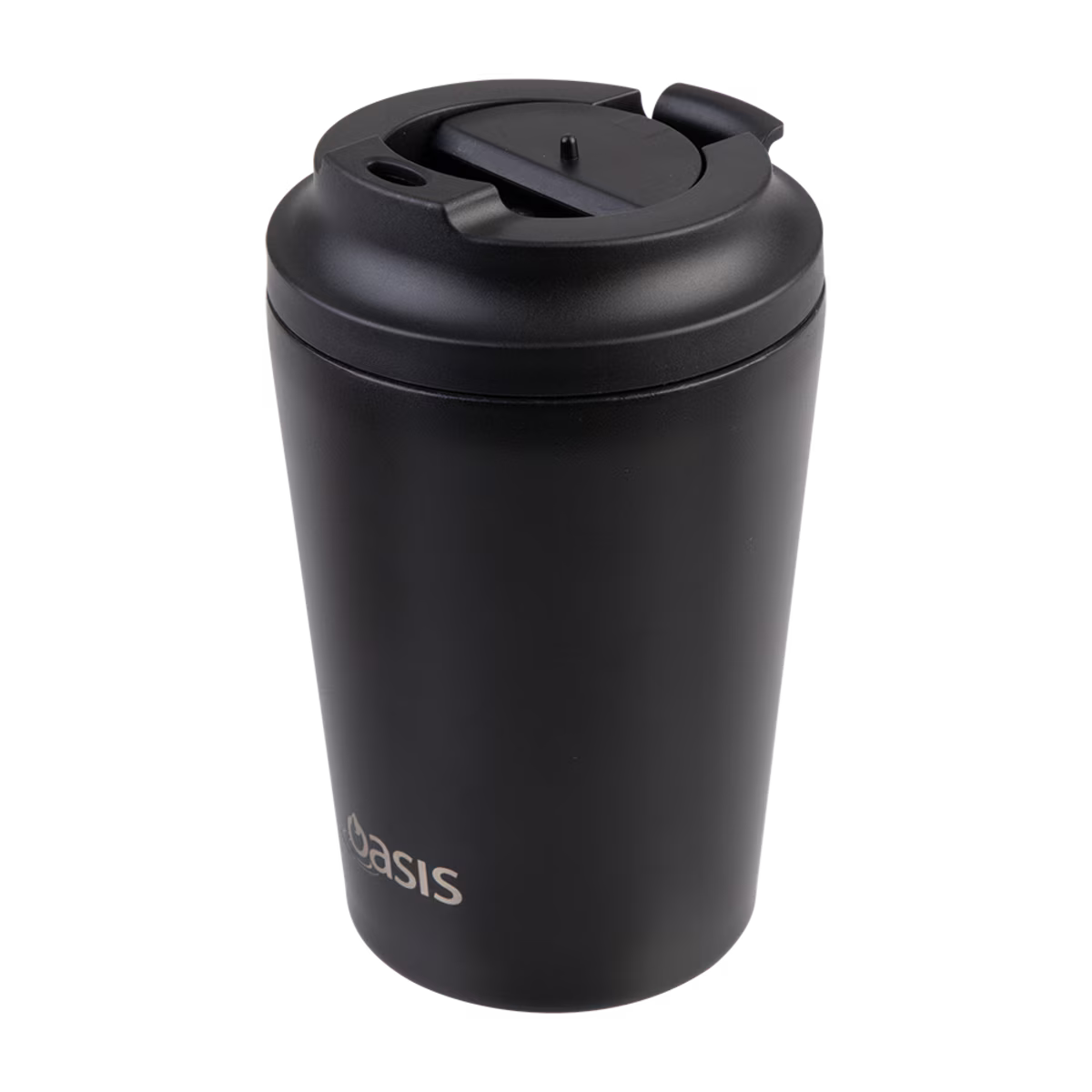 Ceramic Lined Insulated Coffee Cup 360ml - Black