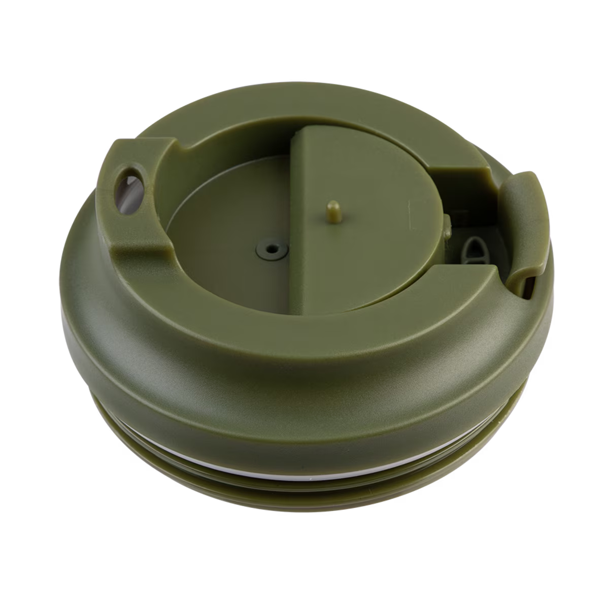 Ceramic Lined Insulated Coffee Cup 360ml - Forest Green