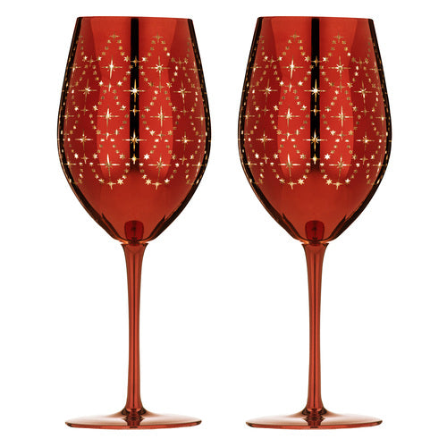 Celeste Red 2pk Wine Glass