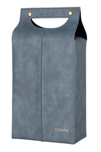 Ladelle Harley Steel Double Wine Bag - dual bottle wine carrier