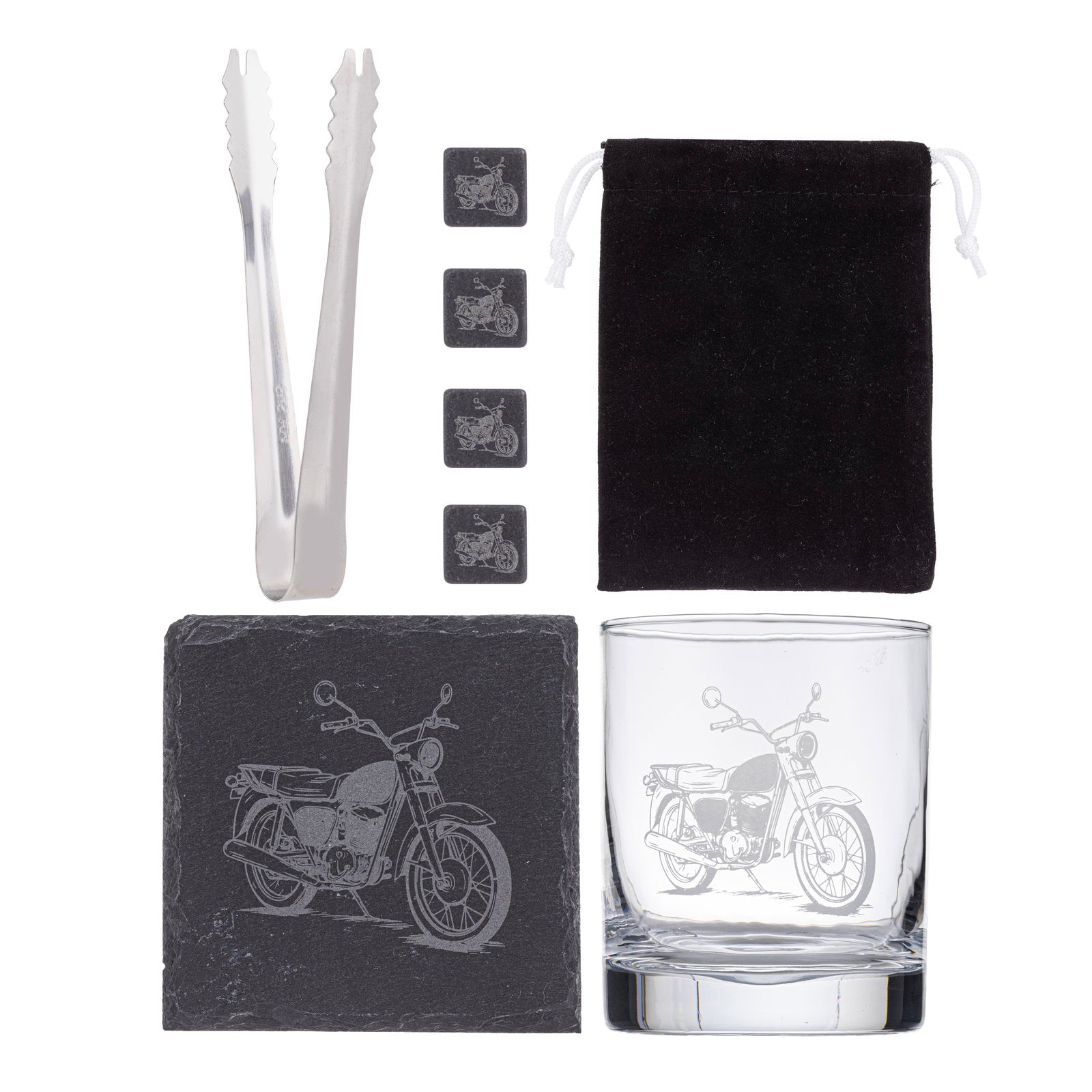 Whisky Business Motorcycle 9pc Whisky Set – Ladelle, product shot