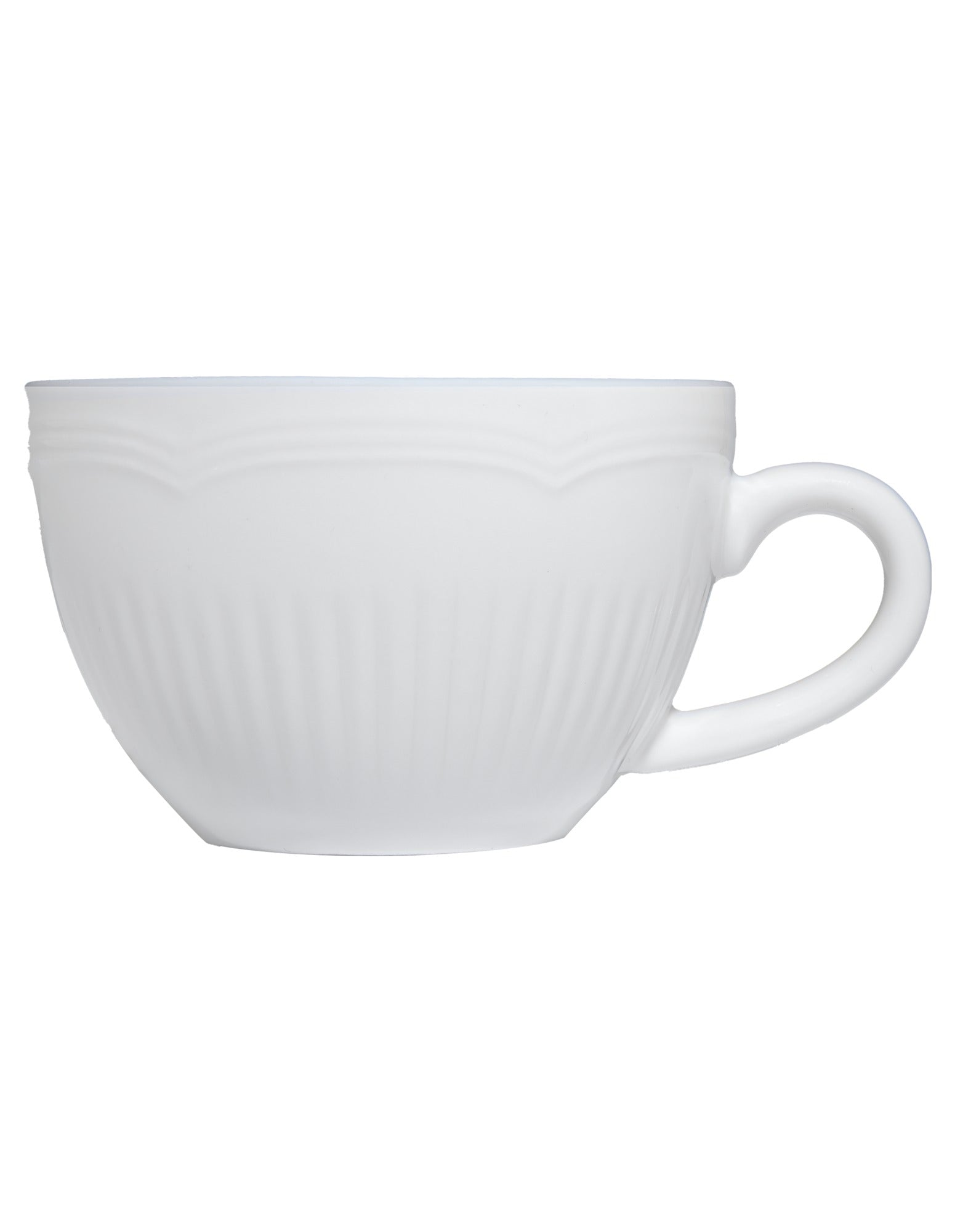Rococo Demi Cup and Saucer 90ml - side angle