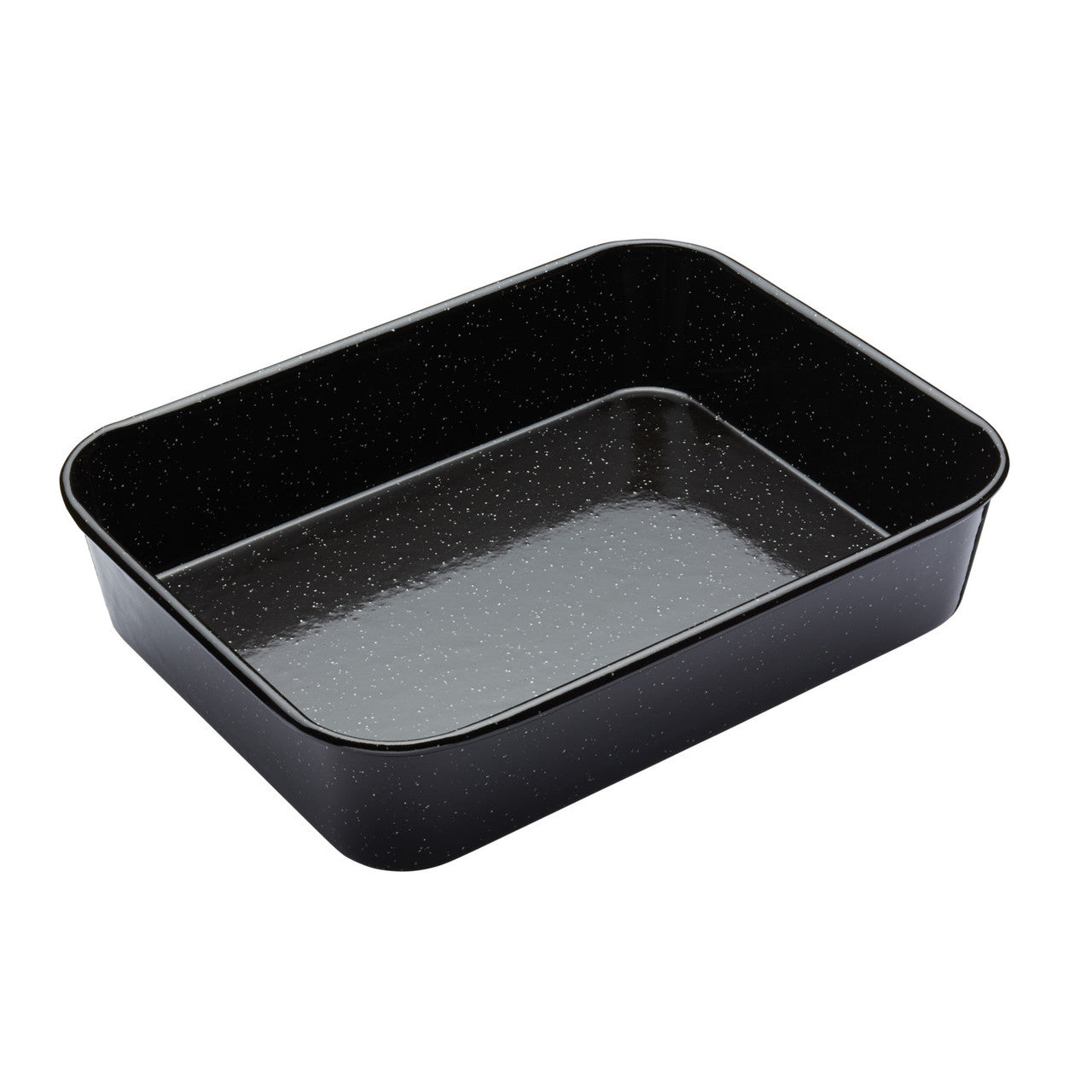 Mastercraft Vitreous Enamel Roasting Pan 34x26x7cm - steel roasting tin with enamel finish