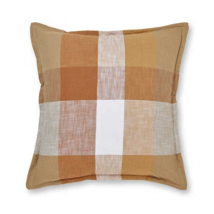 Madras Link Heide rust check cushion 50cm