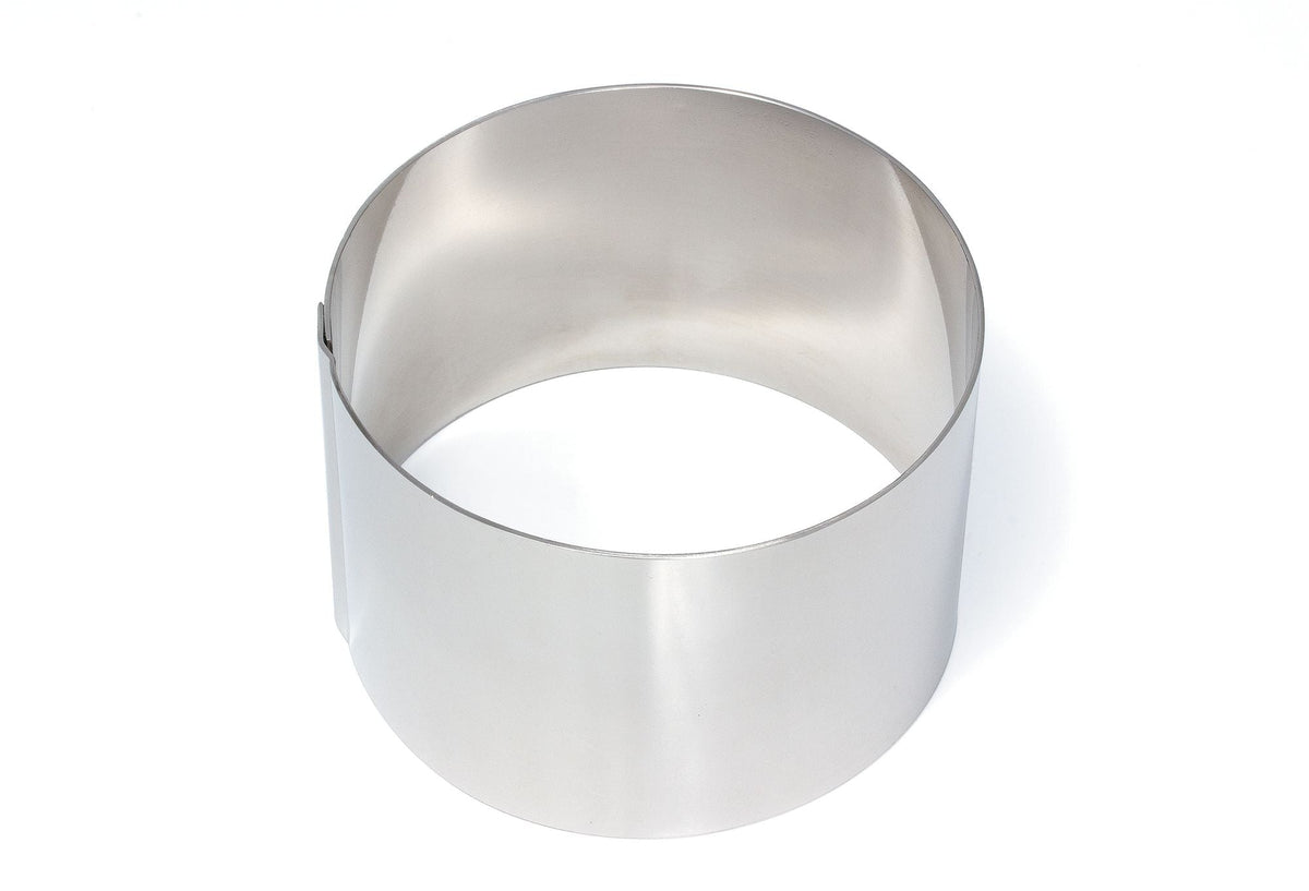 Cuisena Food Ring/Stacker 9cm Silver - stainless steel food mould