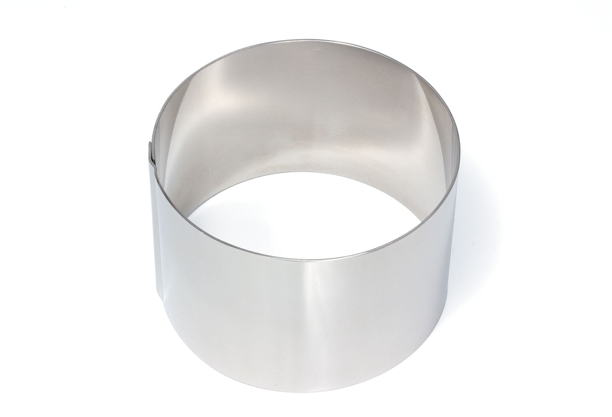 Cuisena Food Ring/Stacker 9cm Silver - stainless steel food mould