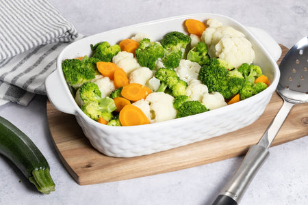 Cuisena Ceramic Baking Dish 28cm White lifestyle - lasagne in oven