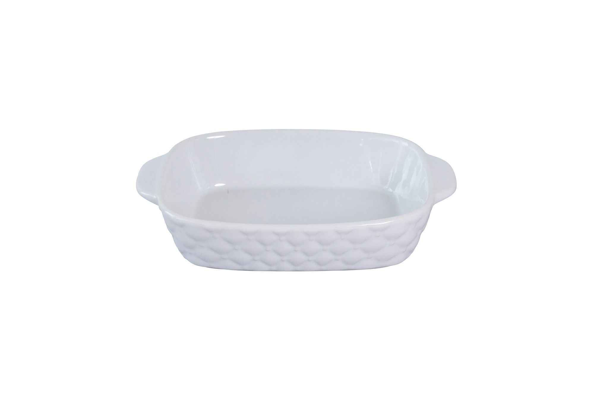Cuisena Ceramic Baking Dish 20cm White - oven to table bakeware