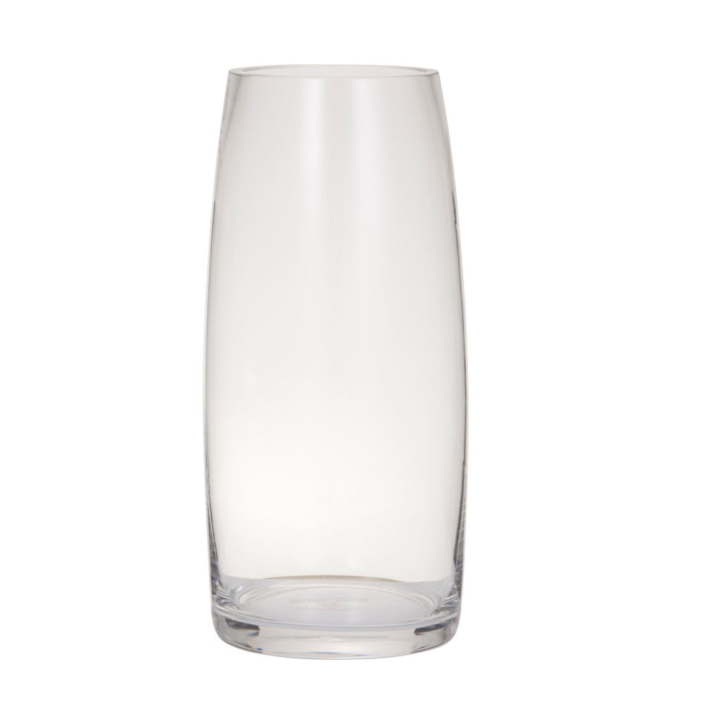 Amalfi Amelia Clear Glass Vase 31cm - tapered cylinder flower vase