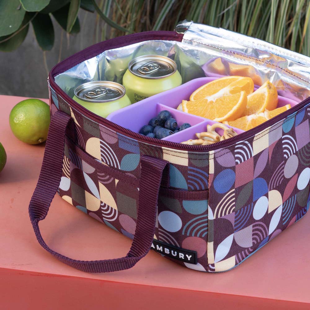 Bambury Aruna Insulated Lunch Bag styled lifestyle shot - insulated lunch bag