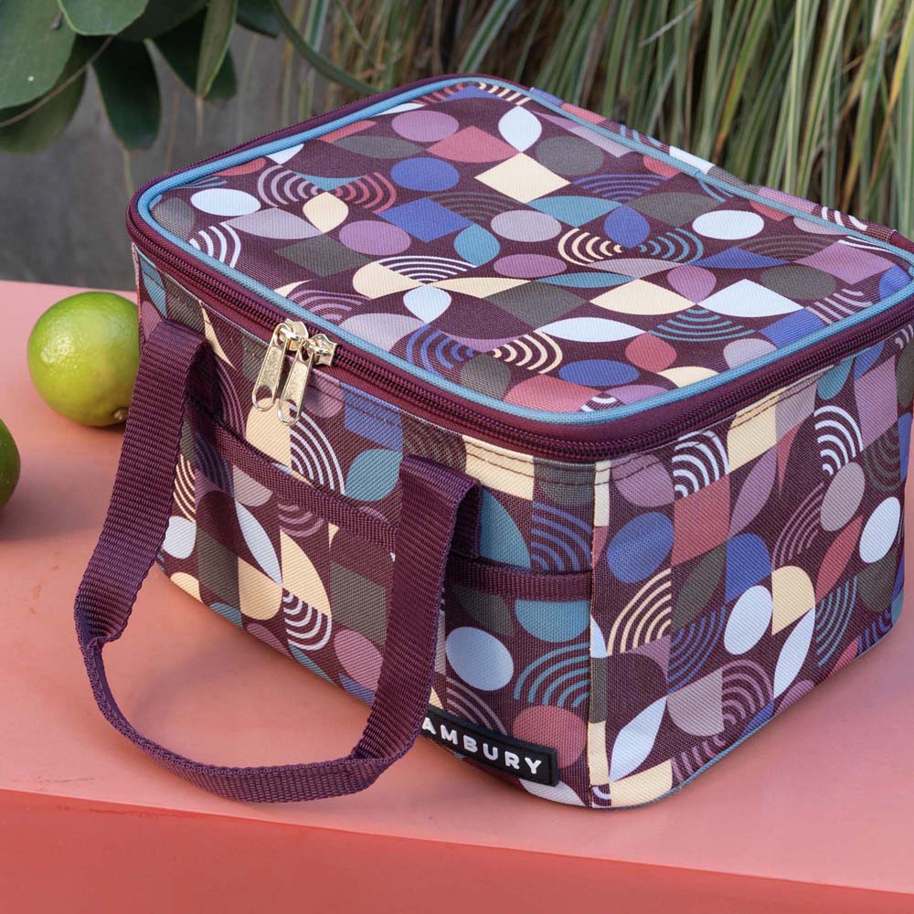Bambury Aruna Insulated Lunch Bag styled lifestyle shot - insulated lunch bag