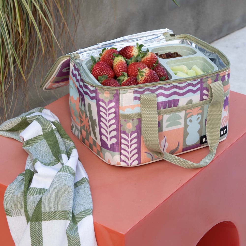 Bambury Zippora Insulated Lunch Bag styled lifestyle shot - insulated lunch bag