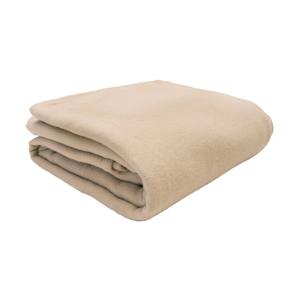 Bambury Carson Wool Bamboo Blanket Latte - natural fibre blanket